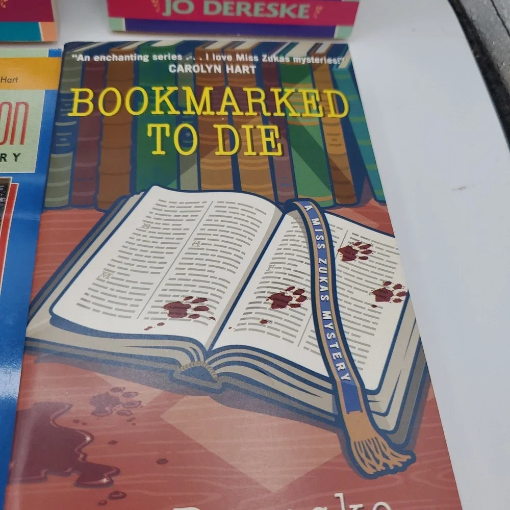 Jo Dereske Miss Zukas Books Lot of 9 Cozy Mystery PB The Library Murders NOS Vtg